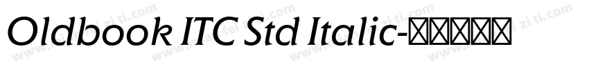 Oldbook ITC Std Italic字体转换